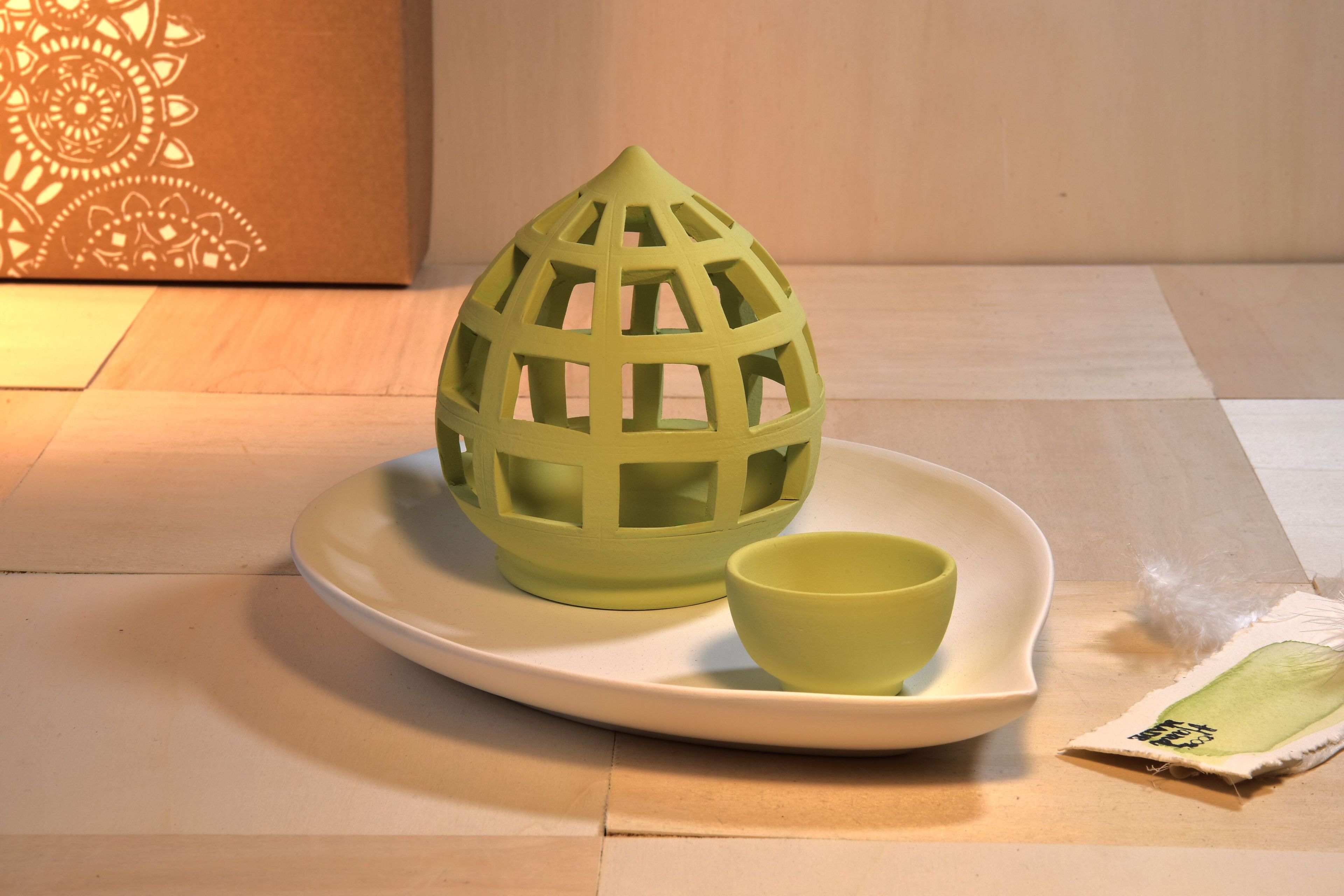 Матовый глазурованный керамический подсвечник Muse dell’Abitare огонь ARCH-00027837 - Вид №5