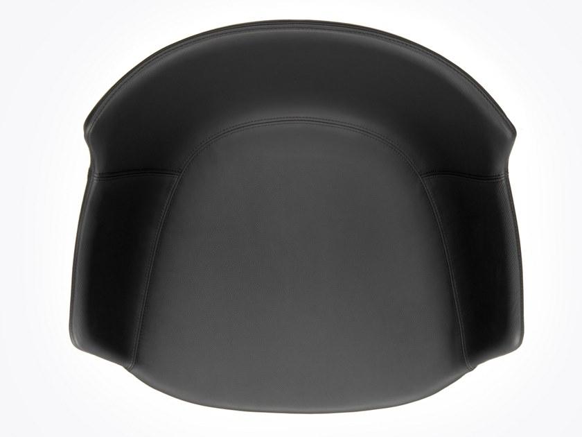 MDF Italia Поворотное кожаное кресло с подлокотниками Flow sun-id-1492309 - Вид №3