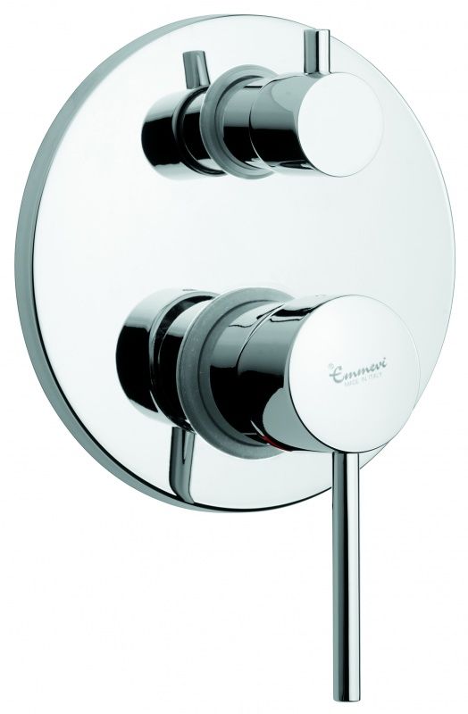 45029CR Emmevi Piper, встраиваемый смеситель для душа на 3 выхода, с дивертером, цвет хром