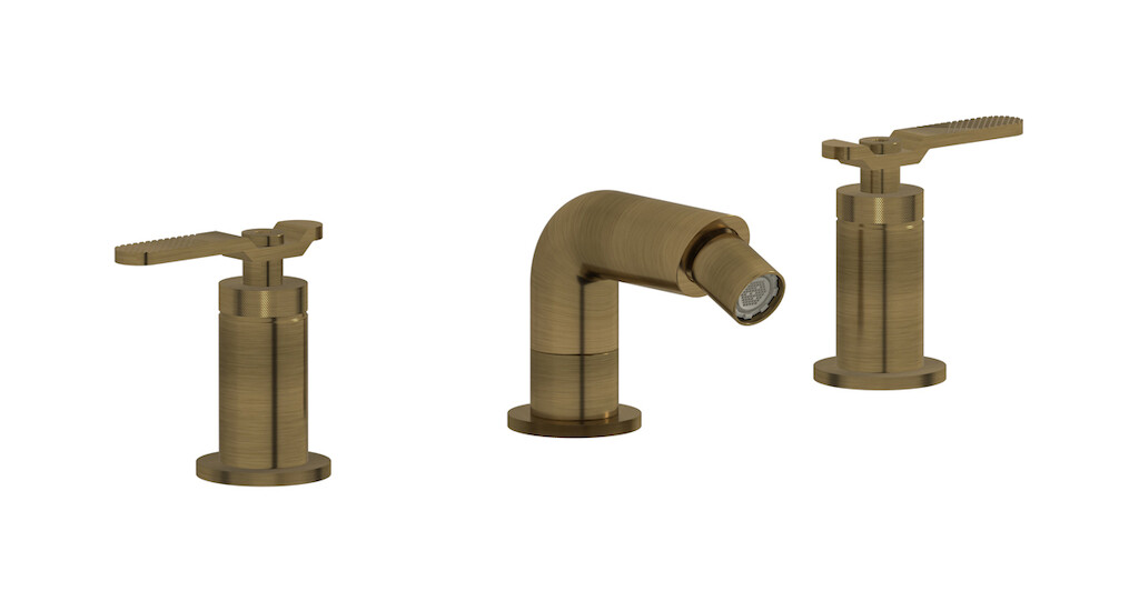 Смеситель для биде на 3 отверстия с донным клапаном WE ARE IB b2393mb Modern Bronze Bold