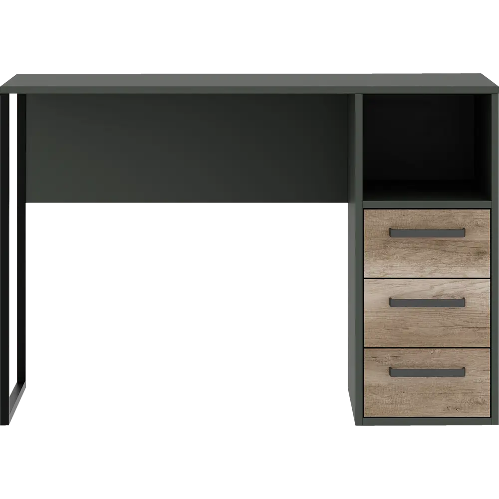Стол письменный 110x75x50 см ЛДСП цвет графит/дуб каньон Santreyd STLM-2129753 - Вид №3