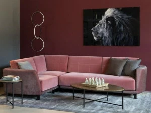 ALMA DESIGN Модульный угловой диван из ткани Magenta