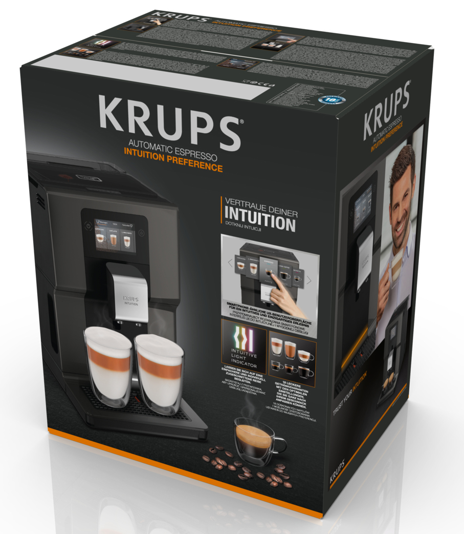 5632382 Кофемашина автоматическая Krups Intuition Preference EA872B10 черный STDN-0076079 - Вид №9