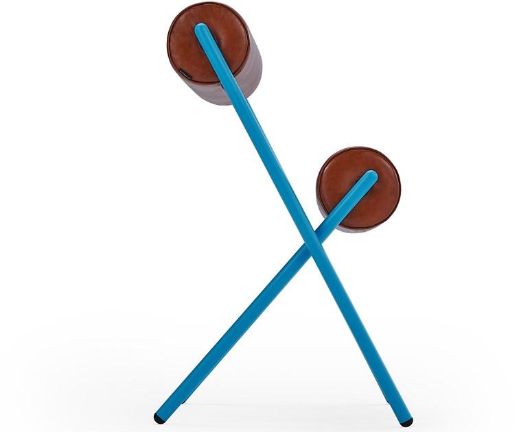 Sancal Стул с цилиндрическими кожаными подушками  349.46.j  - Вид №3