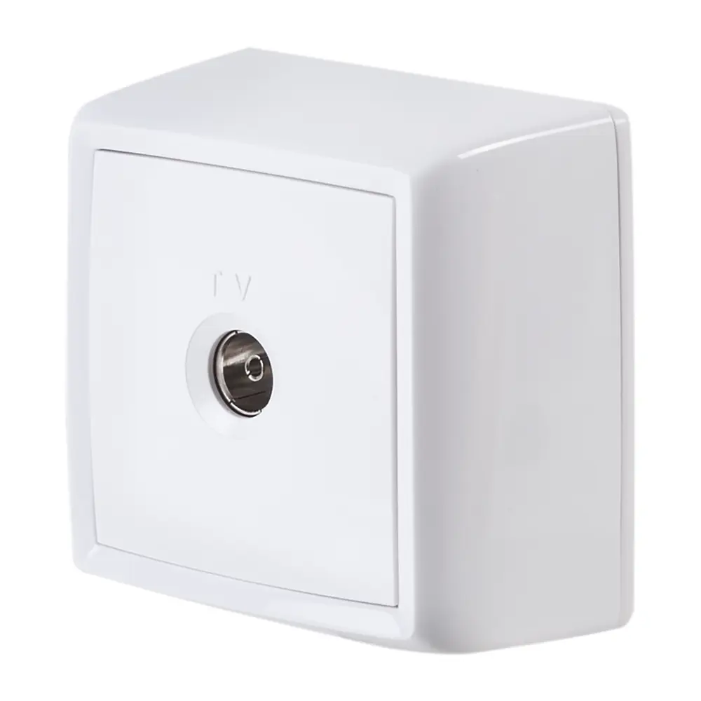 ТВ-Розетка встраиваемая Reone САТ-Г С-1878, цвет белый STLM-2016687 - Вид №1