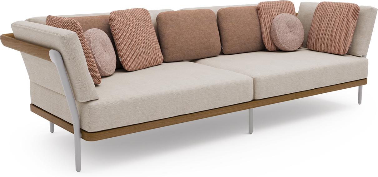 MNST263 3-х мест. teak кремень Manutti Flex