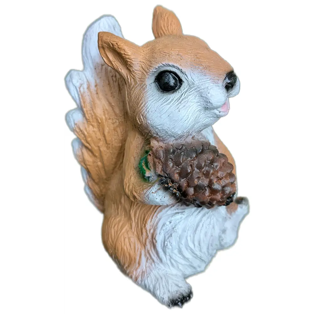 Садовая фигура Белка с шишкой полистоун 16x9 см Santreyd STLM-2101837 - Вид №2