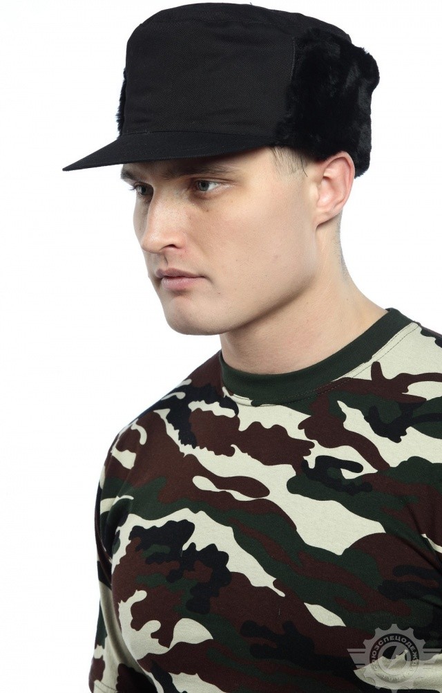 66569 Кепи "Охранник" зимняя  Камуфляжная форма  размер 56 Спецодежда  - Вид №2