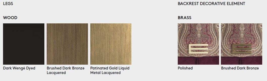 Мягкий бархатный стул с подлокотниками ETRO Home Interiors PICABIA ARCH-00027365 - Вид №6