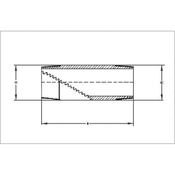 13530180 SANHA 3530 PURAFIT удлиненный ниппель 1x80 мм  - Вид №1