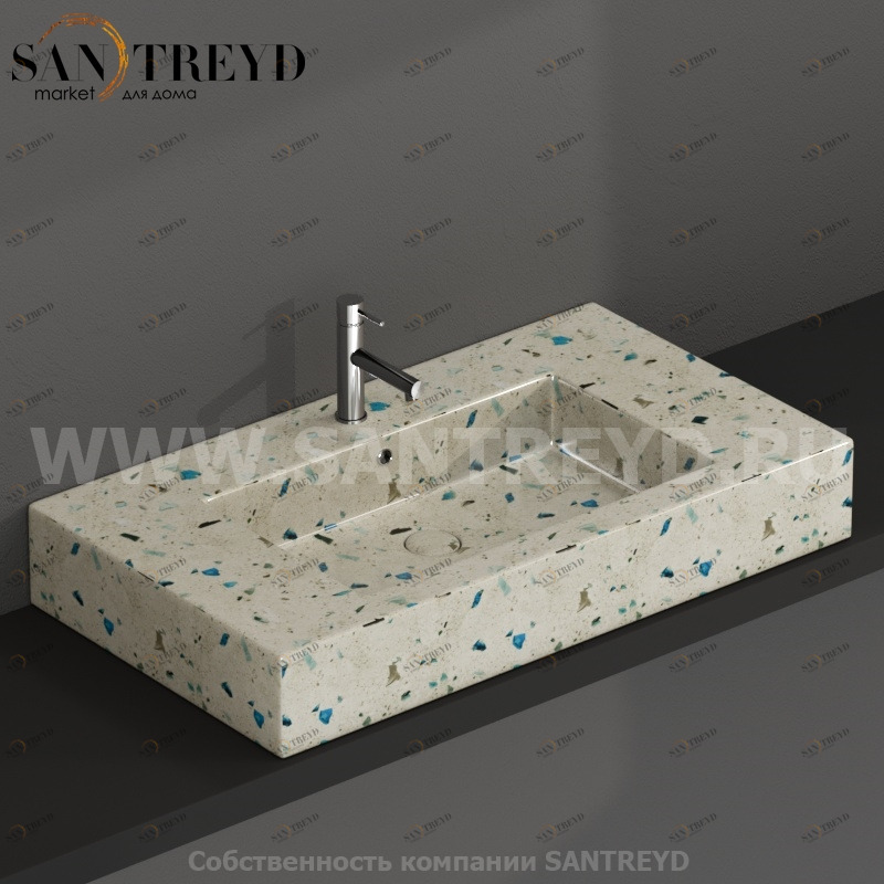 IN091AGB Подвесная раковина настенная прямоугольная Ceramica Globo  белая 