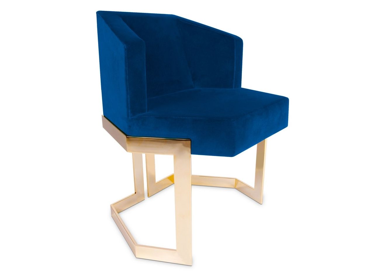 Мягкое бархатное кресло и латунное основание ROYAL STRANGER THE HIVE ARCH-00035233 - Вид №1