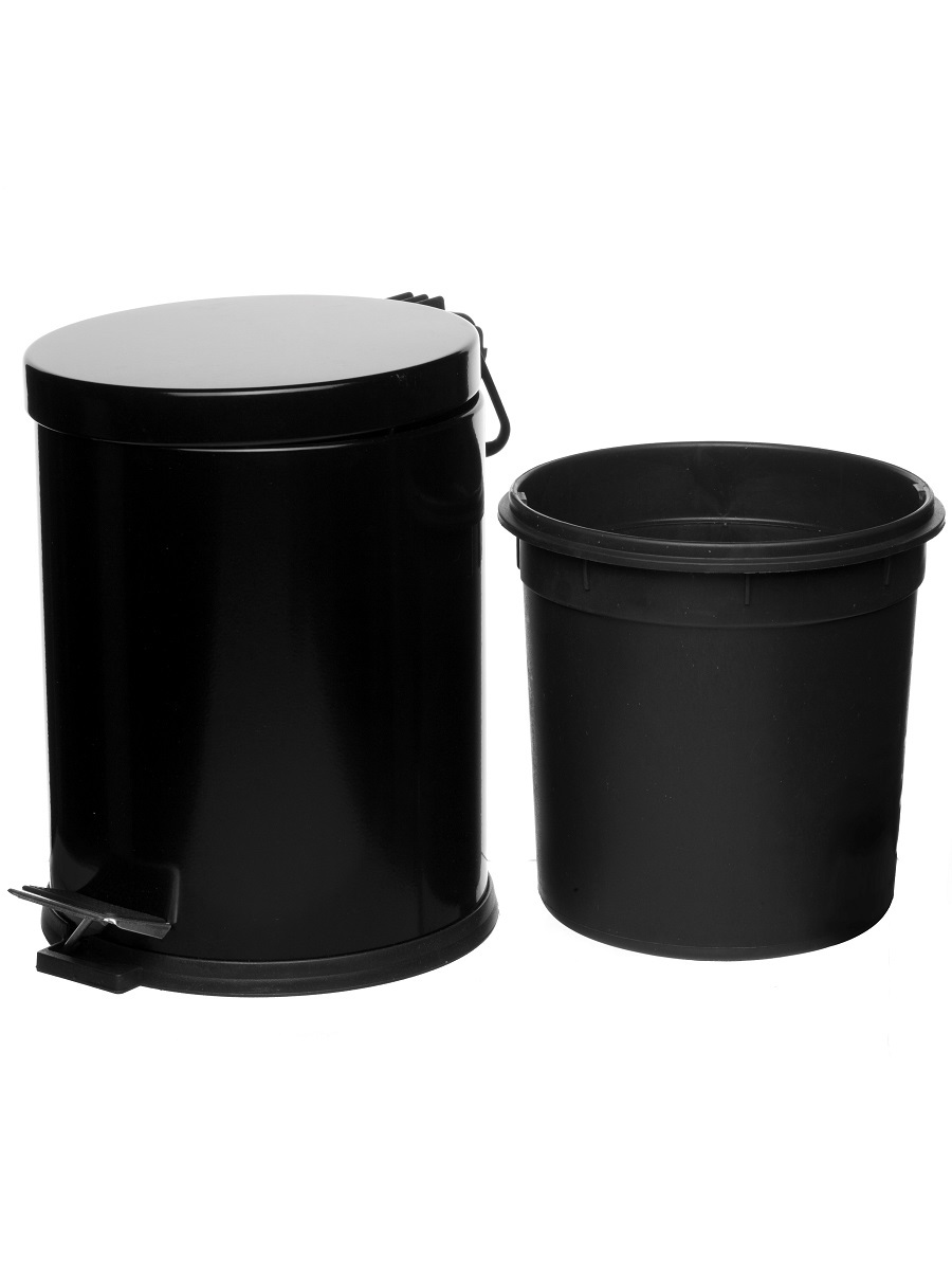 Вёдра с педалью и крышкой Aquila 5L Black NAVAKO 11026 - Вид №2