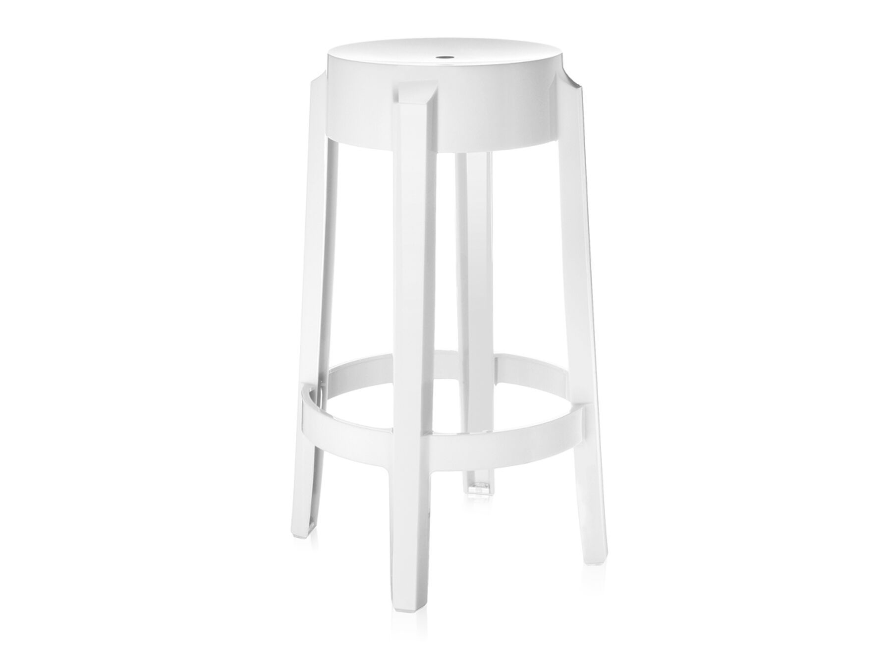 Высокий штабелируемый стул из поликарбоната с подставкой для ног Kartell CHARLES GHOST ARCH-00063123 - Вид №27
