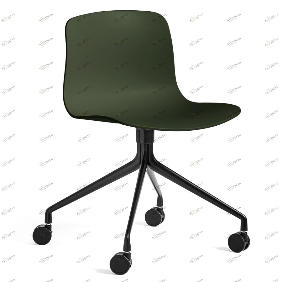 Стул AAC14, зеленый с черным основанием Hay 923233