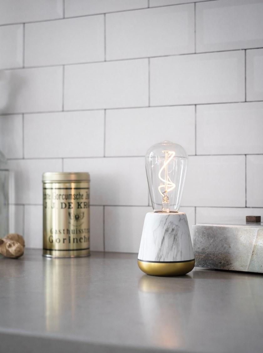 Humble Настольная лампа Wireless led с эффектом мрамора sun-id-1487954 - Вид №2