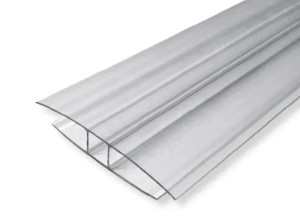 Профиль H-образного соединения для полупрозрачной кровли из поликарбоната