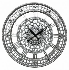Часы настенные круглые серебро Tower IN SHAPE TOWER 00-3860082 Серебро