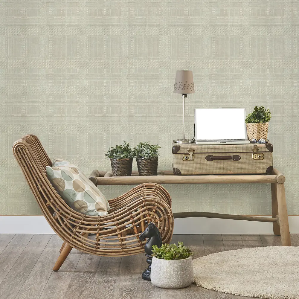 Обои флизелиновые Elysium Тартан бежевые 1.06 м Е79800 STLM-2159627 - Вид №3