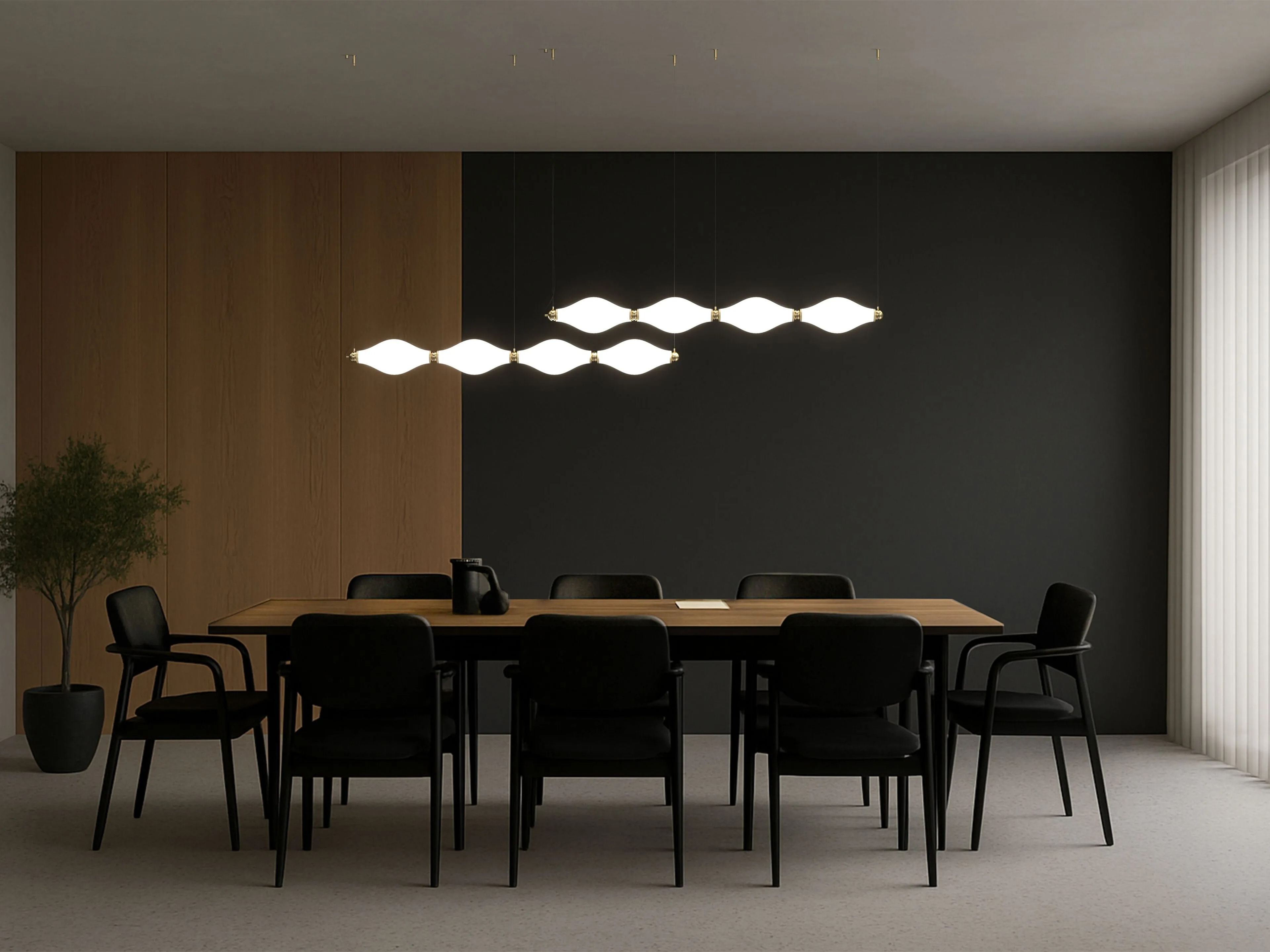 Подвесной светильник из боросиликатного стекла Euroluce Lampadari Dewy ARCH-00135699