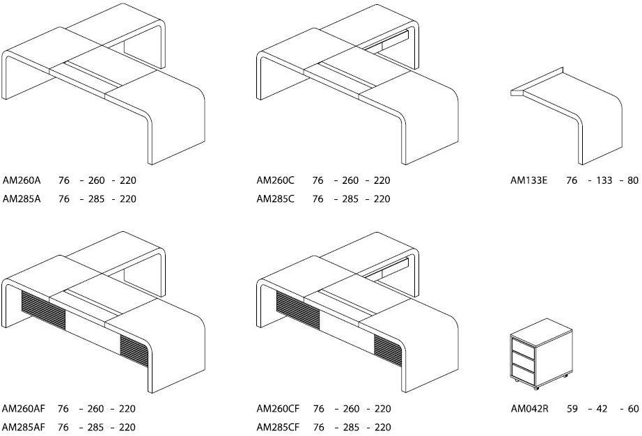 ARTOM by Ultom Модульный стол руководителя Tau sun-id-1391656 - Вид №12
