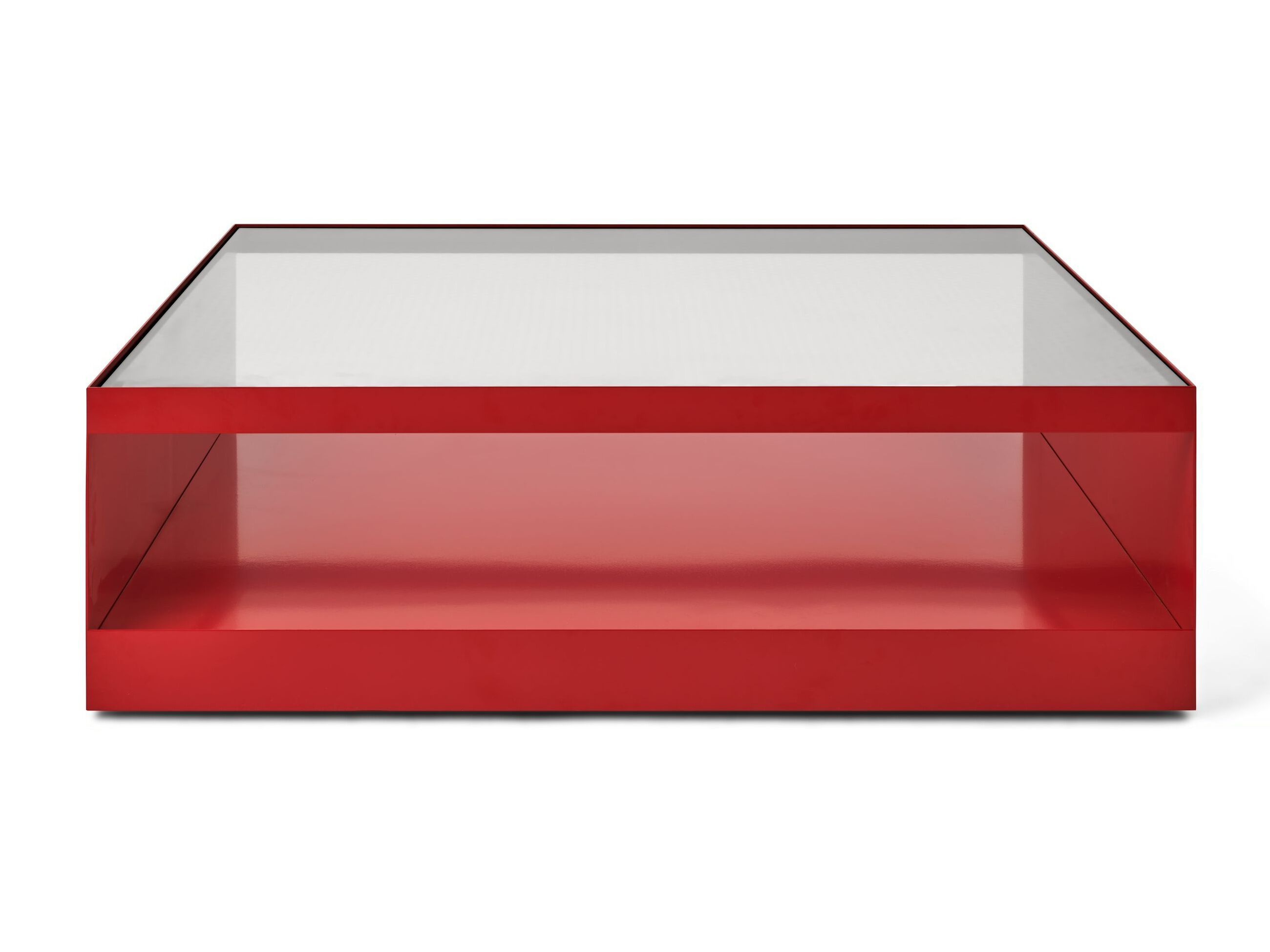 Квадратный стальной журнальный столик со стеклянной столешницей Knoll D'URSO OCCASIONAL TABLE ARCH-00149069 - Вид №4