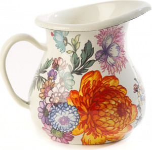 10654506 Mackenzie-Childs Молочник (белый) Flower Market Сталь