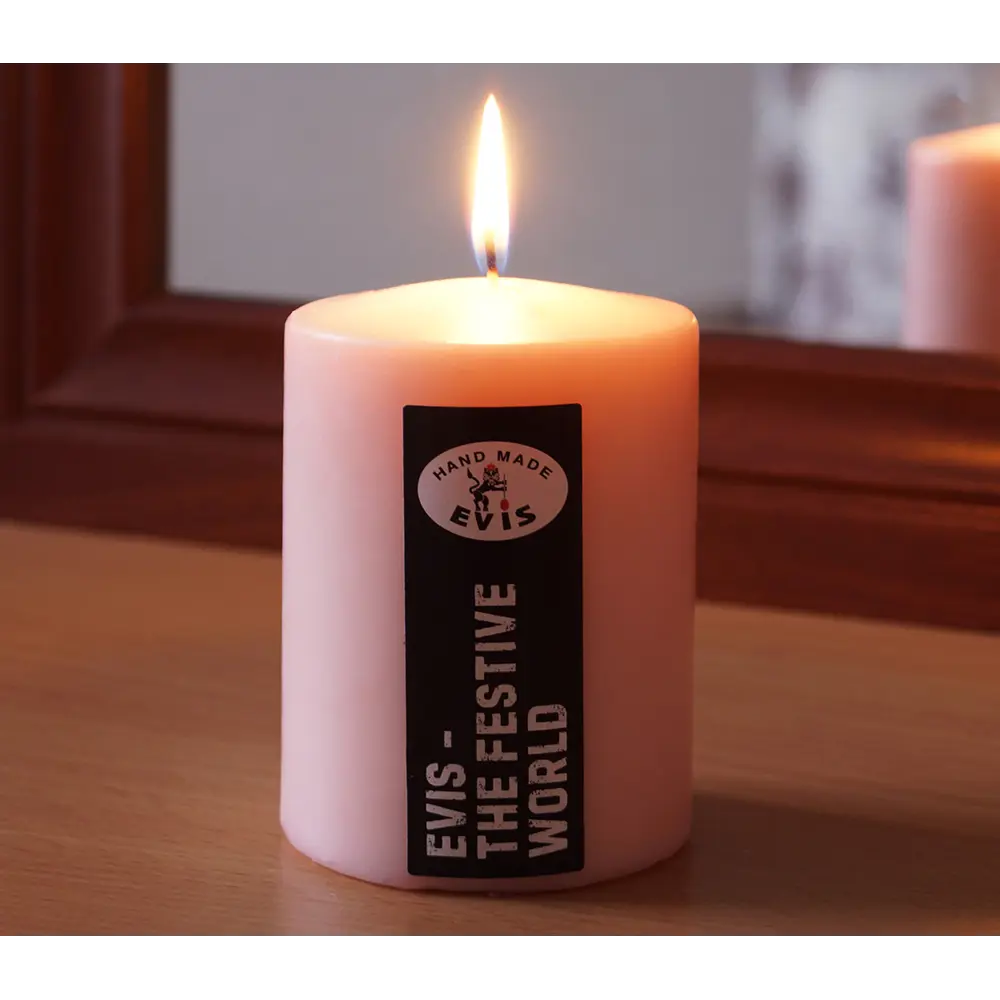 Свеча столбик Цилиндр персик 10 см EVIS STLM-2129418 - Вид №1