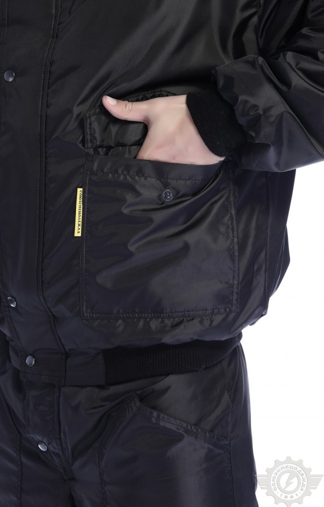 61536 Куртка "Алабама" зимняя черная  Зимняя спецодежда  размер 48-50/170-176  - Вид №7