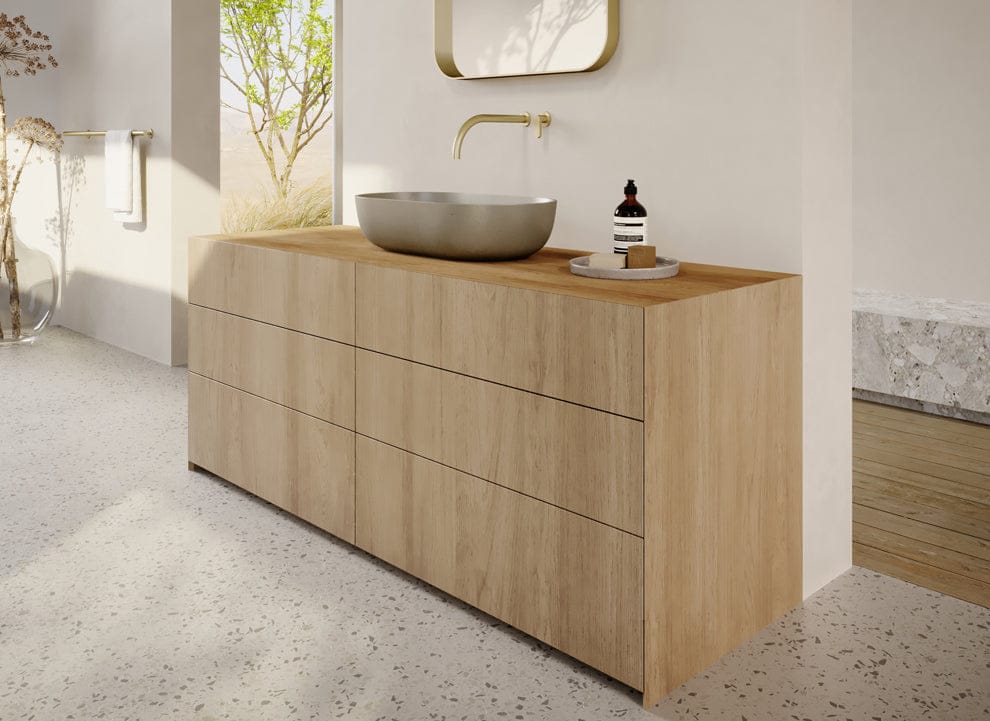 Шкаф для умывальника из массива дерева с ящиками COCOON Maison ARCH-00088802 - Вид №2