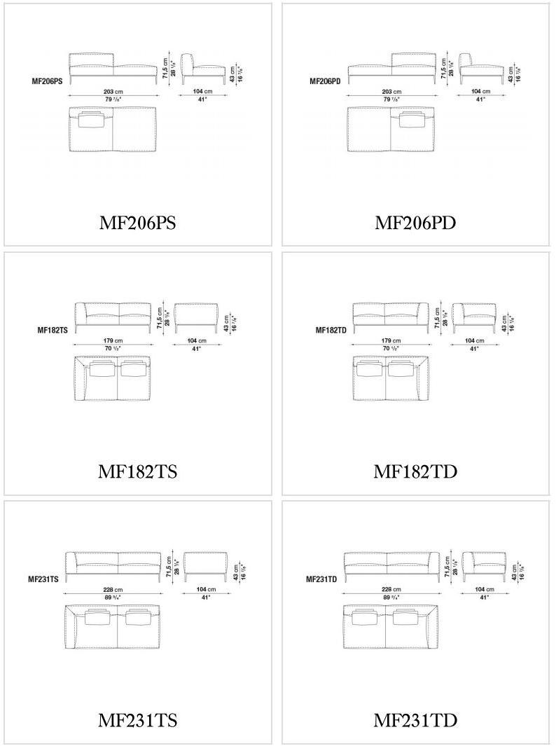 B&B Italia Модульный угловой диван из ткани Michel sun-id-1373476 - Вид №13