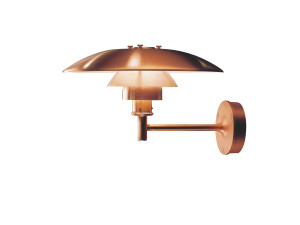 Медная наружная настенная лампа