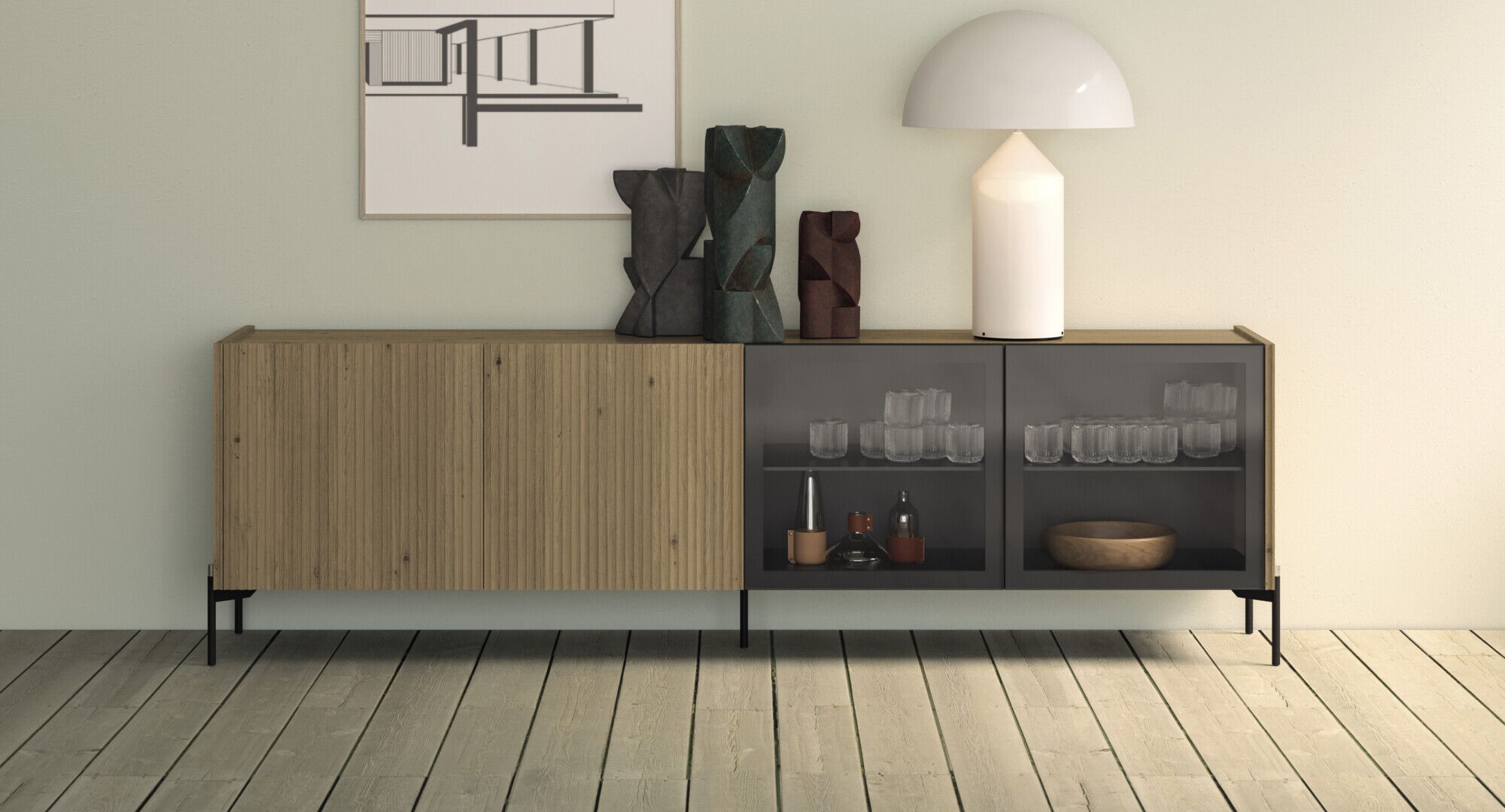 Шкаф из дуба с распашными дверями Devina Nais Ноль.22 ARCH-00026545 - Вид №2