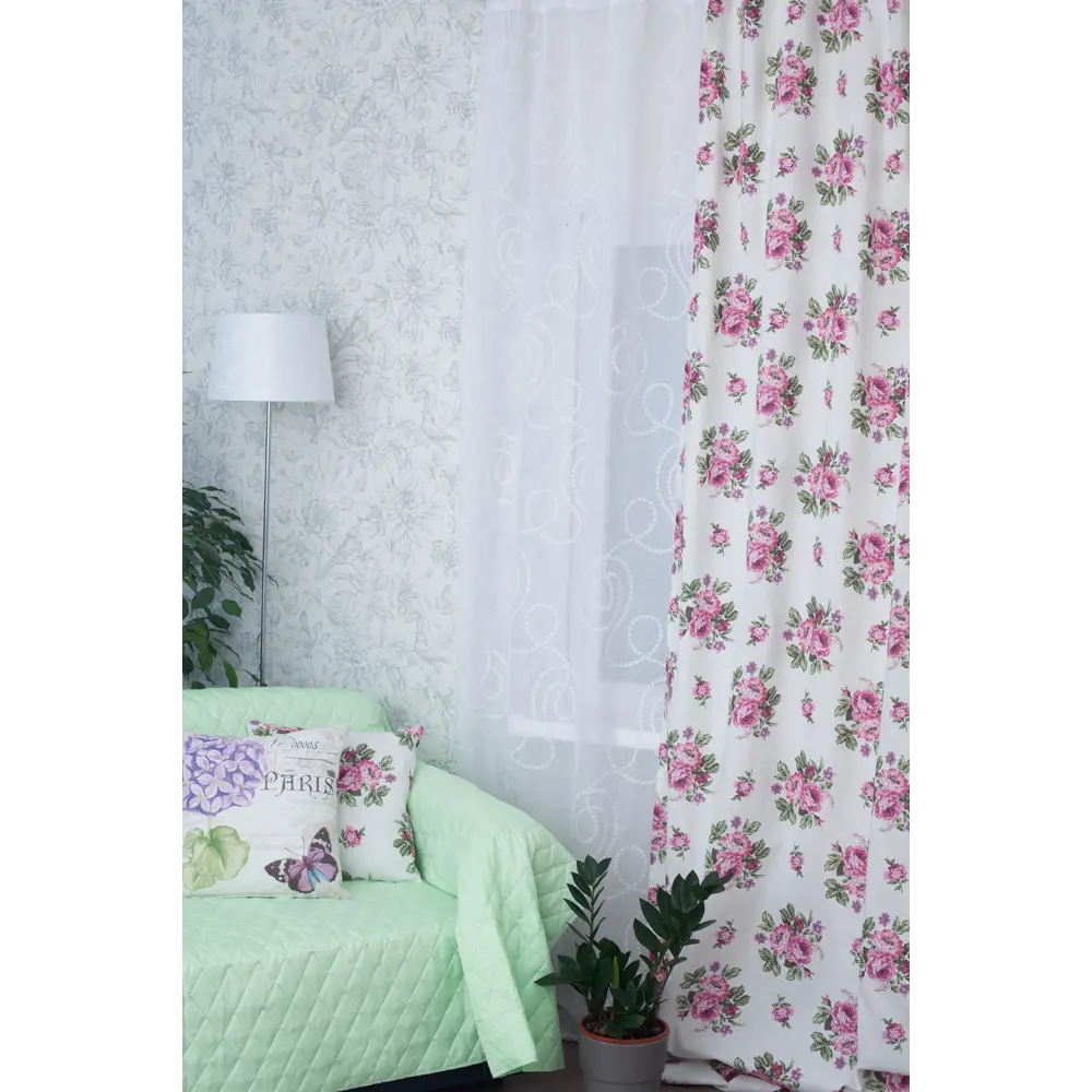 Тюль на ленте «Вербена» 250х260 см лён цвет белый ТОРГОВЫЙ ДОМ ТЕКСТИЛЬ STLM-2027576 - Вид №3