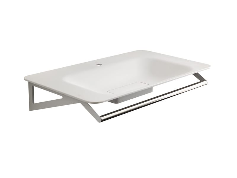 Консольная раковина HIMACS с держателем для полотенец Ponte Giulio Cloud ARCH-00032615 - Вид №1