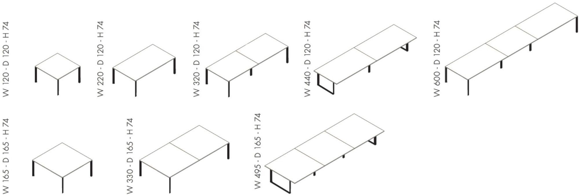 Sinetica Прямоугольный стол для совещаний Diamond sun-id-1463436 - Вид №15