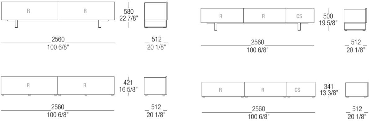 MisuraEmme Буфет из лакированной древесины с раздвижными дверцами Atelier sun-id-1416062 - Вид №5