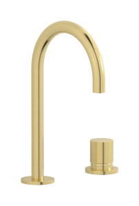 Смеситель для раковины на 2 отверстия WE ARE IB vn314is Brushed Pale Gold Vinile