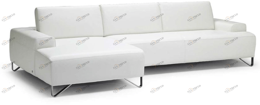 Natuzzi Кожаный диван с шезлонгом sun-id-1385707