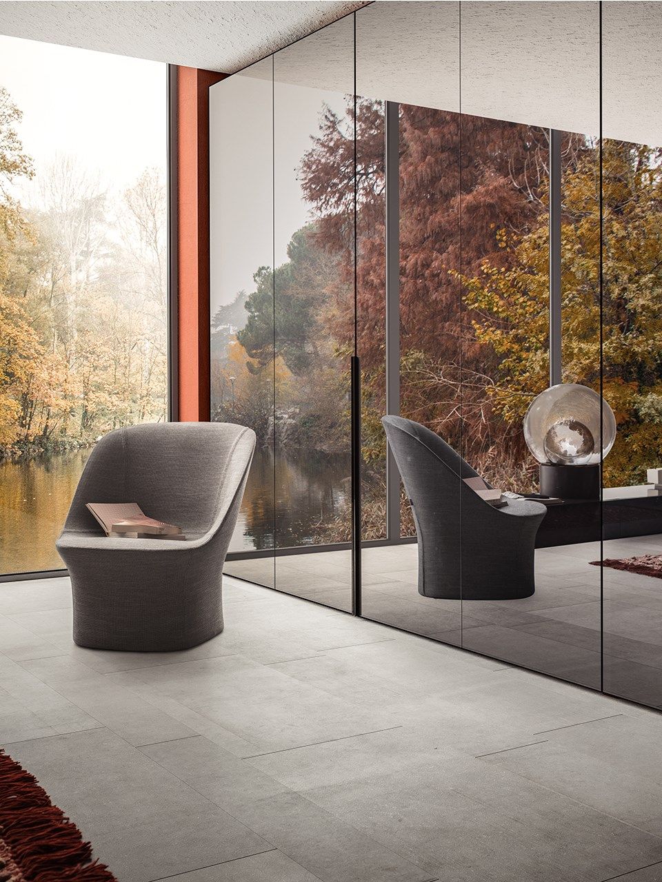 Лакированный шкаф с раздвижными/копланарными/распашными дверями Pianca рамка ARCH-00029016 - Вид №11