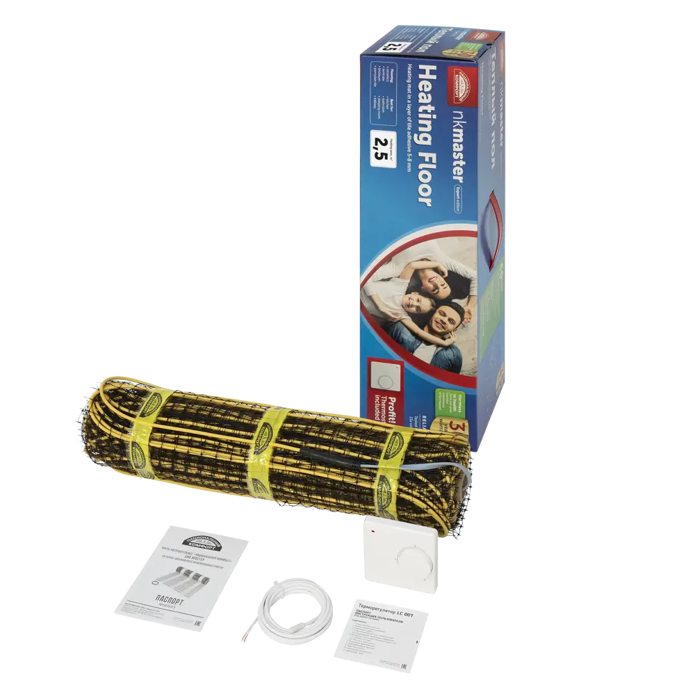 Нагревательный мат для теплого пола Теплолюкс Национальный Комфорт 2.5 м², 375 Вт STLM-2160395 - Вид №2