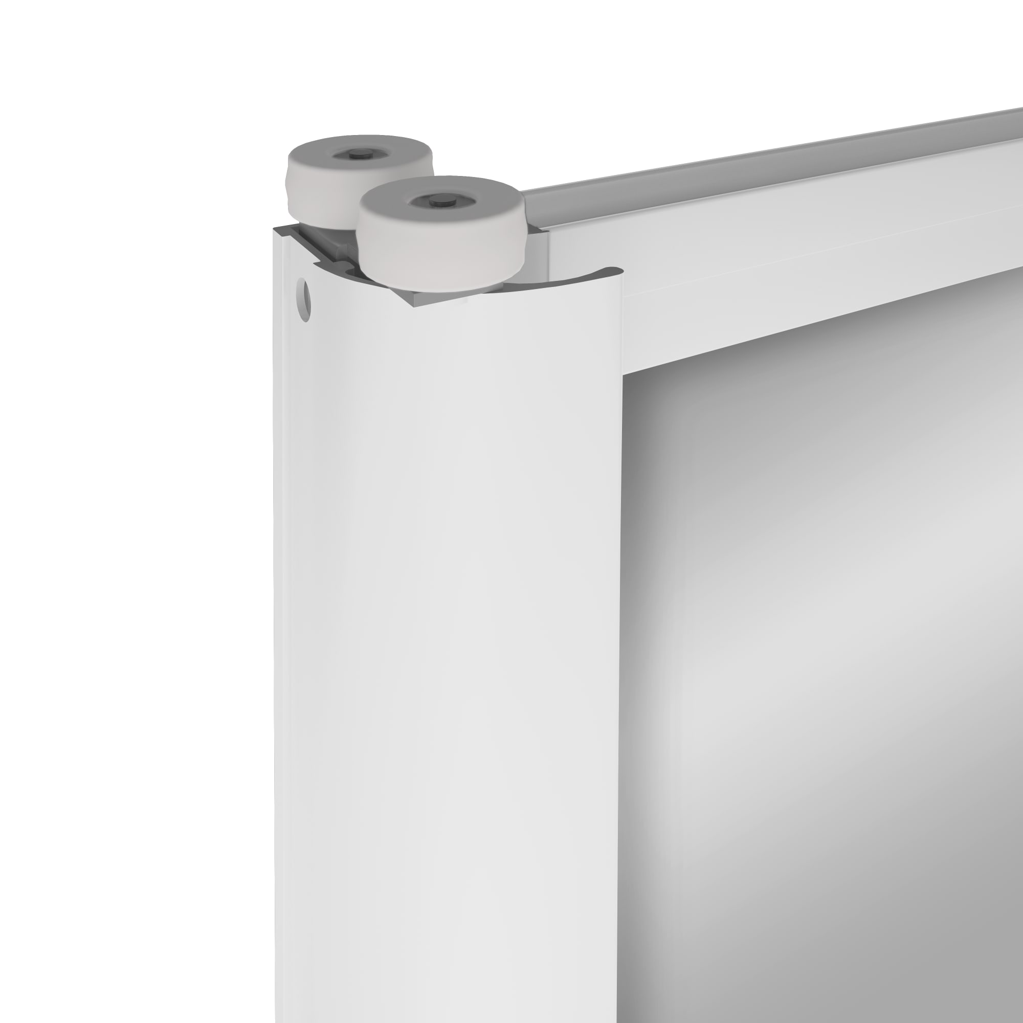 SPACEO Дверь-купе с зеркалом в алюминиевой раме 2455×604 мм 82362539 STLM-0025485 - Вид №2