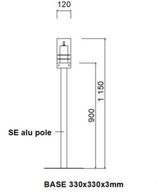 STUDIO T Тотем для дезинфекции из стали и алюминия  1605063  - Вид №6