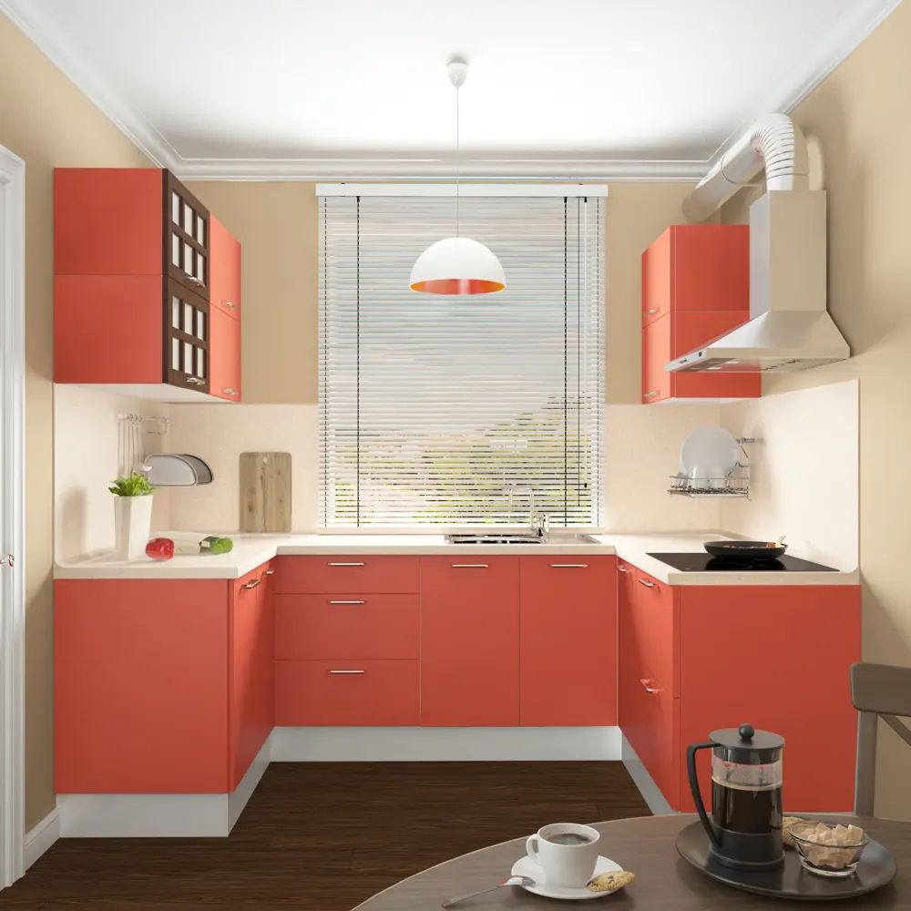 Дверь для шкафа Delinia «Папайя» 40x70 см, пластик, цвет красный STLM-2161885 - Вид №1