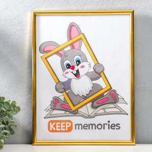 90653745 Рамка 1114545, 40x30 см, пластик, цвет золотистый FOTOCONTRAST STLM-0324284 KEEP MEMORIES