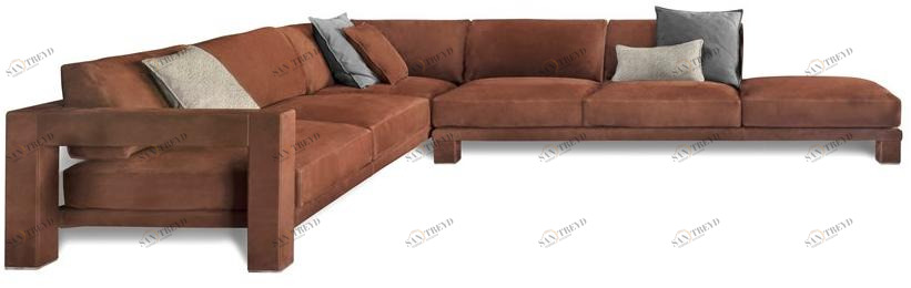 HESSENTIA | Cornelio Cappellini Секционный кожаный диван Vision Santreyd sun-id-1402085