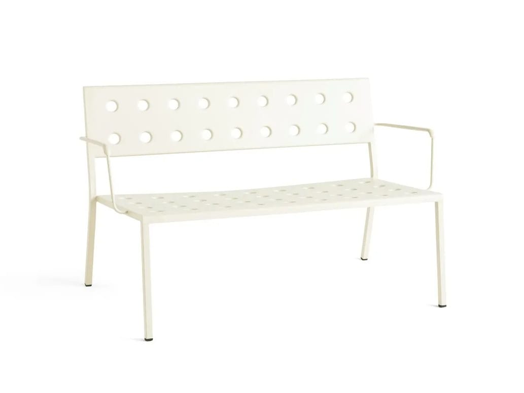 Стальная садовая скамейка с порошковым покрытием с подлокотниками Hay балкон ARCH-00132024 - Вид №3