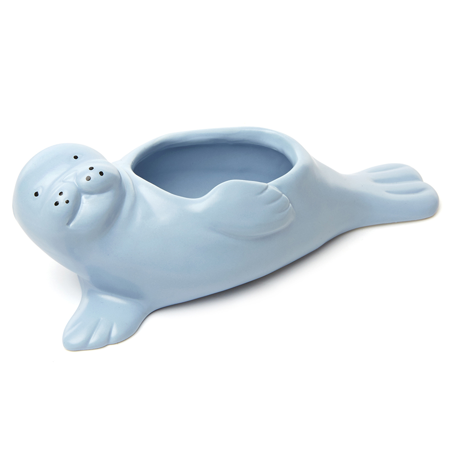 PL15 Кашпо suki the seal pup Kikkerland 