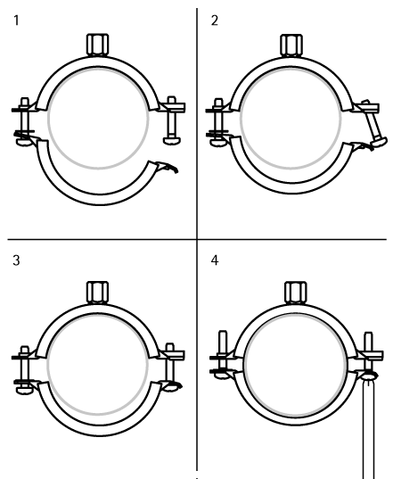 3396130 KSB2 Хомуты с вкладышем epdm (M8/10) для стальных, медных, чугунных и пластиковых (многослойных) труб walraven  - Вид №2