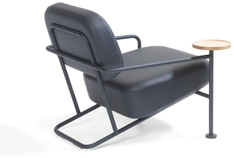 Blå Station Кожаное кресло с подлокотниками Åhus B30 Bla Station - Вид №3